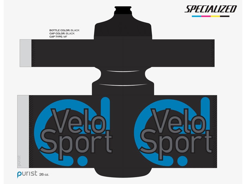 Specialized VeloSport Purist MoFlo Bottle 26oz Black click to zoom image