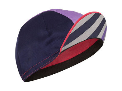 Madison Sportive poly cotton cap block stripe pink glo/deep lavender one size
