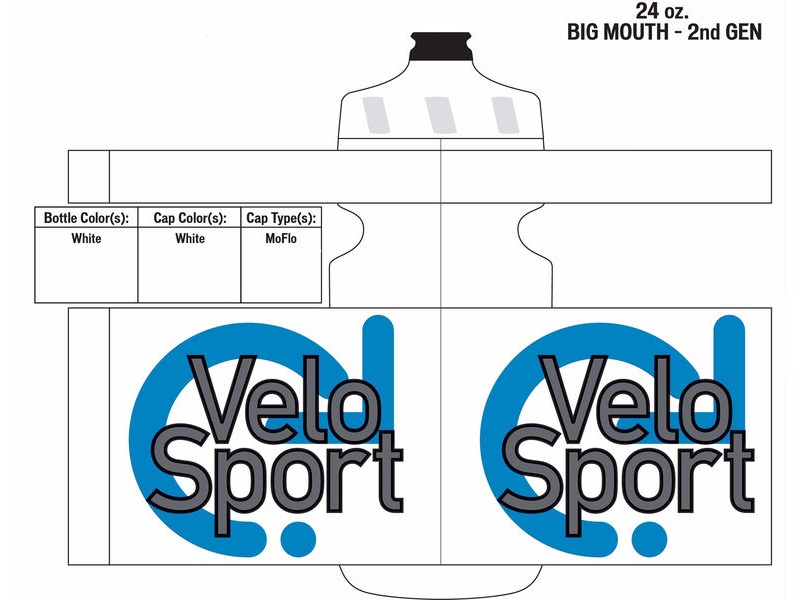 Specialized VeloSport Big Mouth Bottle 24oz White click to zoom image