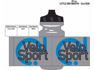 Specialized VeloSport Big Mouth Bottle 21oz Trans Smoke 