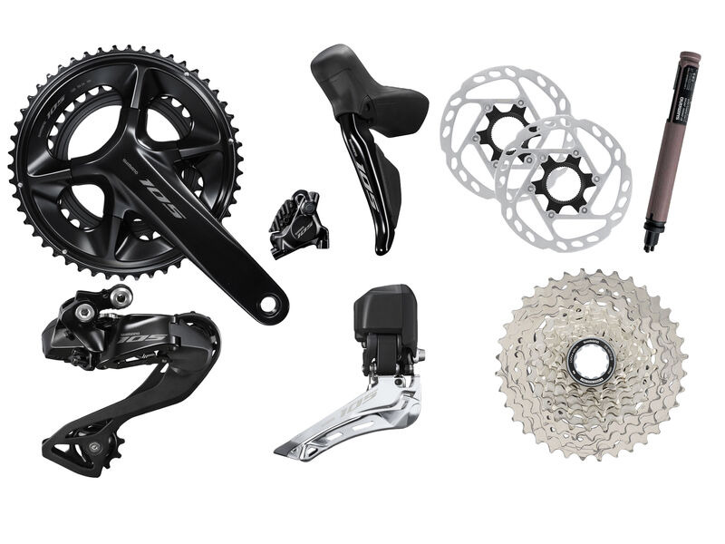 Shimano 105 R7100 Di2 12 Speed Groupset click to zoom image