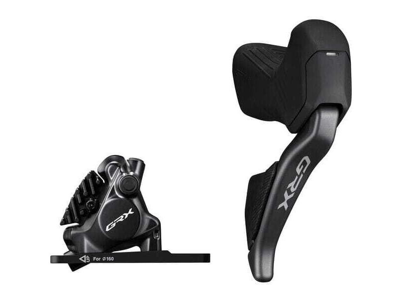 Shimano ST-RX825 GRX Di2 12-speed STI bled with BR-RX820 calliper, right front click to zoom image