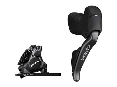 Shimano ST-RX825 GRX Di2 12-speed STI bled with BR-RX820 calliper, right front 